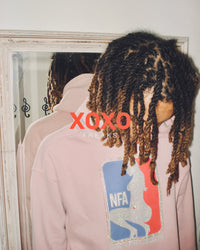 NATIONAL FREAK ASSOCIATION HOODIE PINK