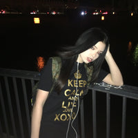 KEEP CALM SHIRT BLACK