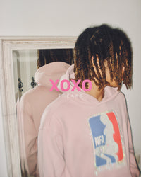 NATIONAL FREAK ASSOCIATION HOODIE PINK