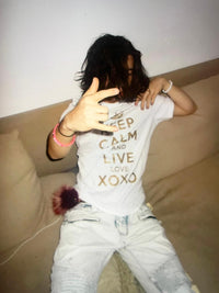 KEEP CALM SHIRT WHITE