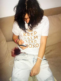 KEEP CALM SHIRT WHITE